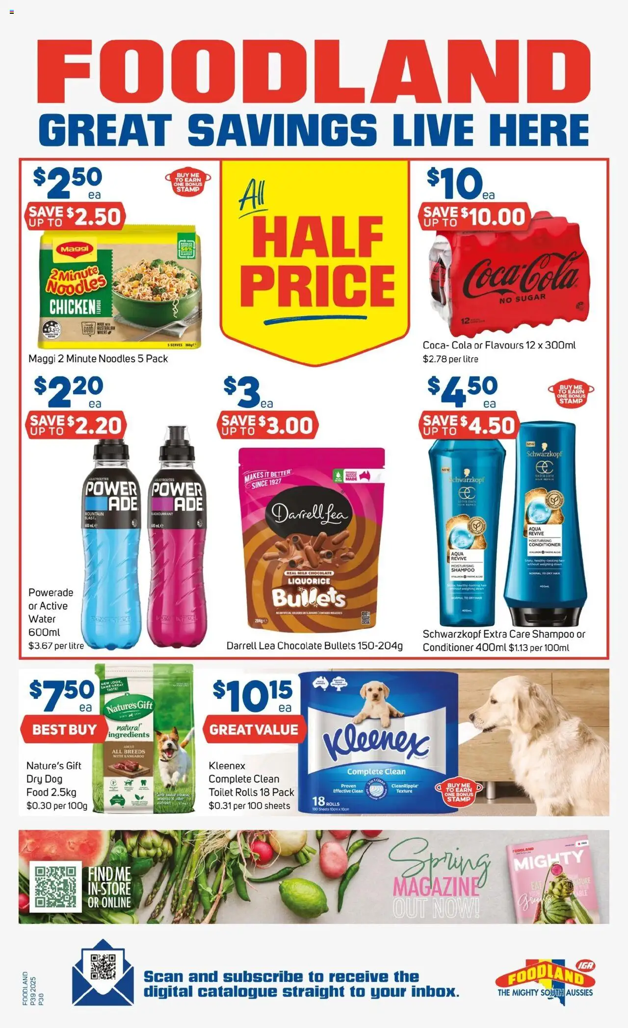 Foodland catalogue - valid from 24.09.2025 | Page: 38 | Products: Toilet, Milk, Shampoo, Digital