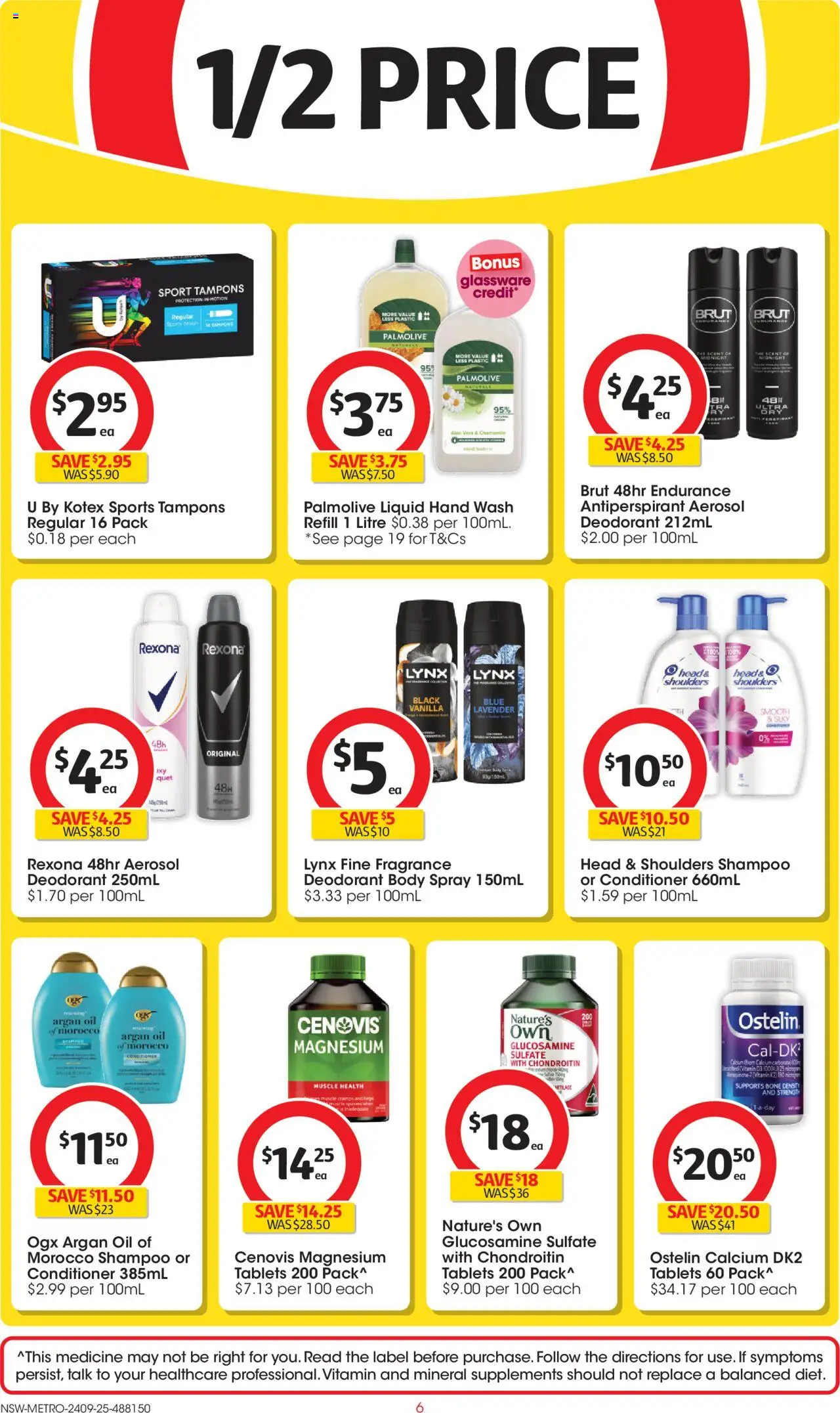 Coles catalogue - valid from 24.09.2025 | Page: 6 | Products: Fragrance, Deodorant, Antiperspirant, Hand wash