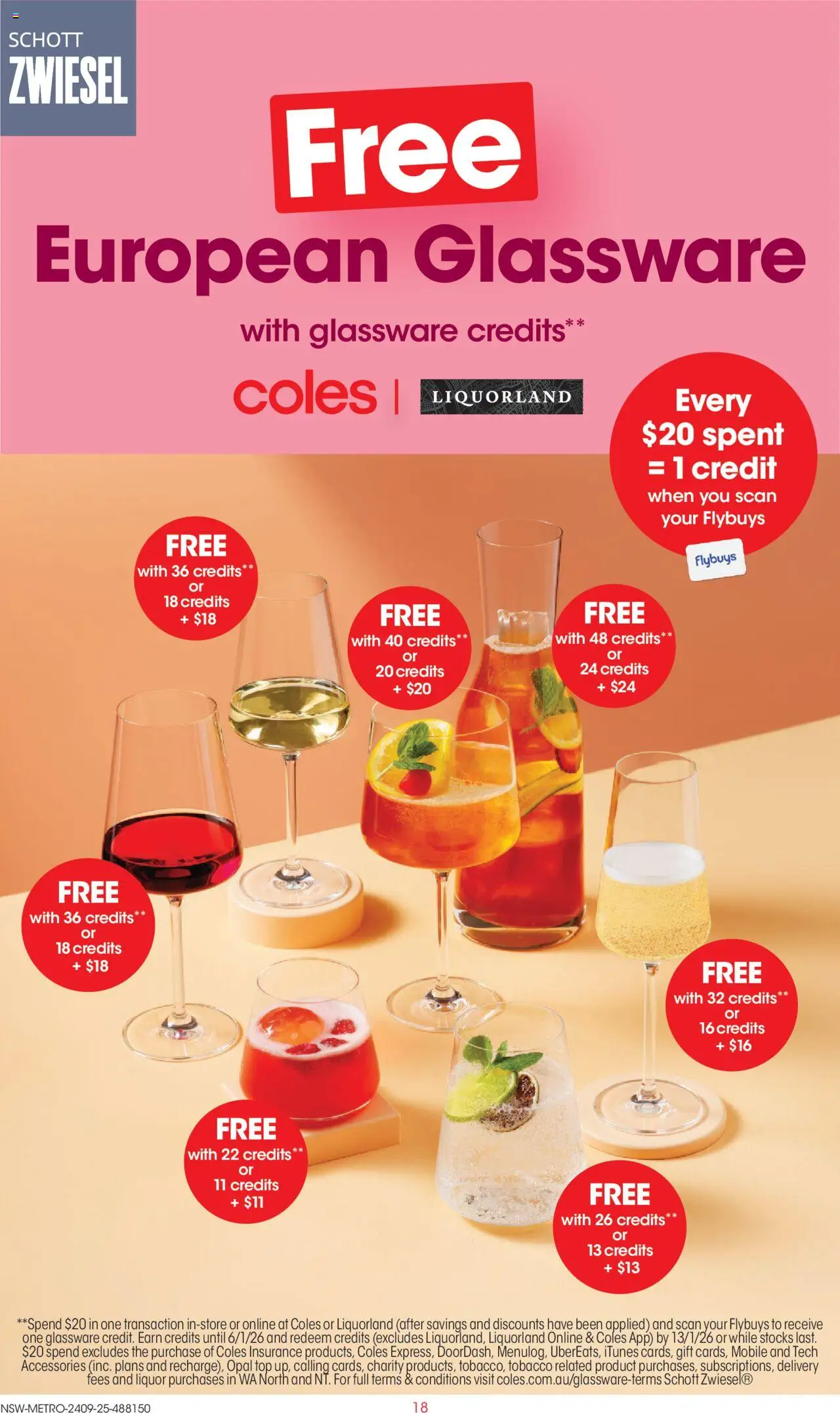Coles catalogue - valid from 24.09.2025 | Page: 18 | Products: Glassware, Opal, Accessories, Mobile