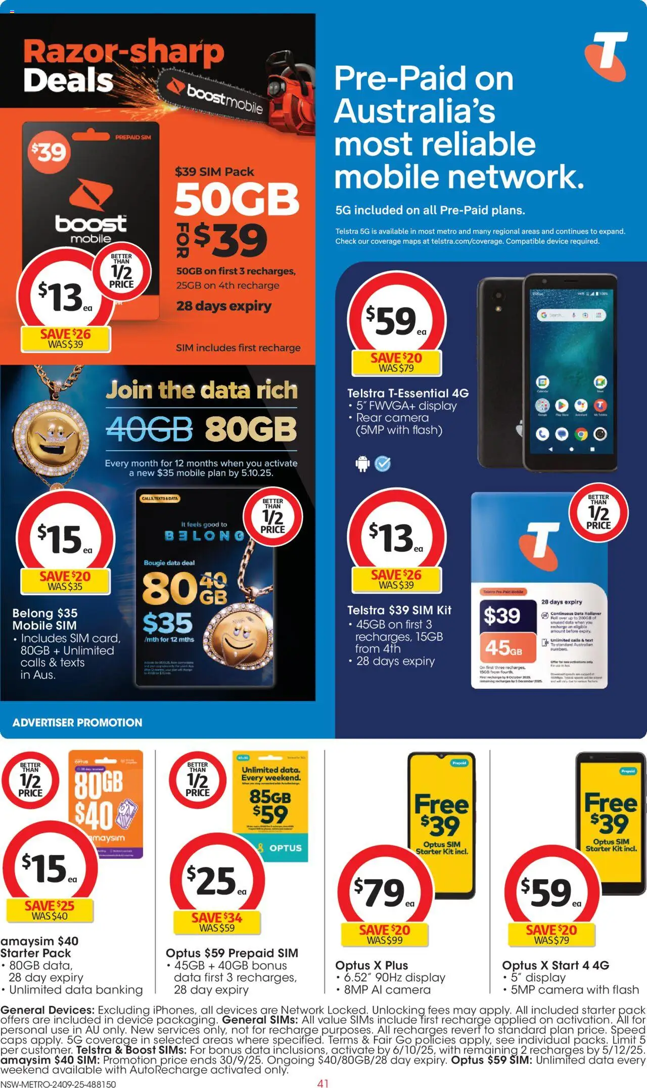 Coles catalogue - valid from 24.09.2025 | Page: 41 | Products: Coffee, Device, Camera, Mobile