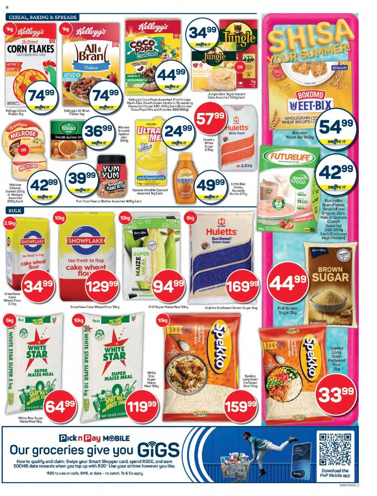 New Pick n Pay catalogue – valid from 22.09.2025 | Page: 9 | Products: Data, Maize meal, Biscuits, Rice