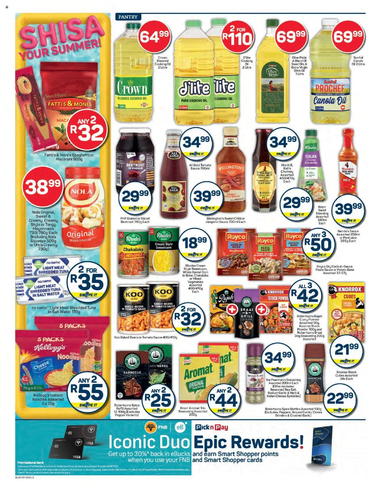 New Pick n Pay catalogue – valid from 22.09.2025 | Page: 8 | Products: Baked beans, Herbs, Sauce, Bacon