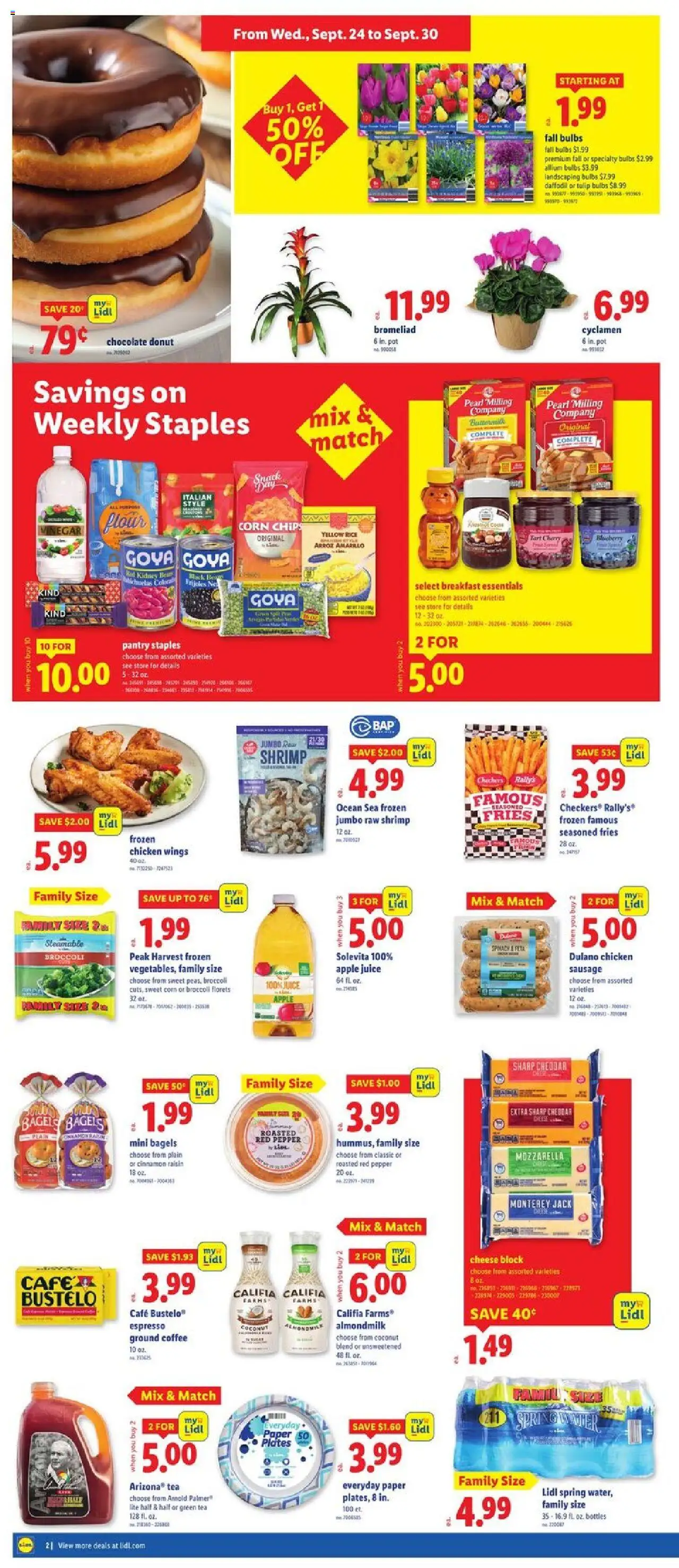 Lidl Weekly Ad - DC - valid from 24.09.2025 | Page: 2 | Products: Green Tea, Cheese, Chocolate, Juice
