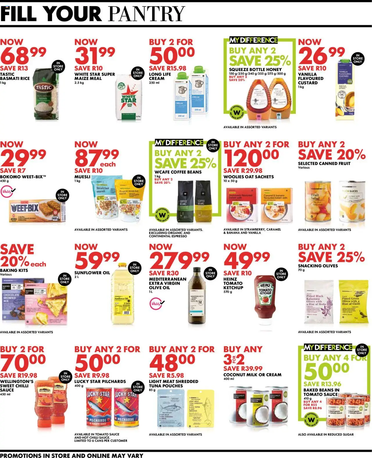 New Woolworths catalogue – valid from 22.09.2025 | Page: 8 | Products: Custard, Coffee, Salad, Caramel