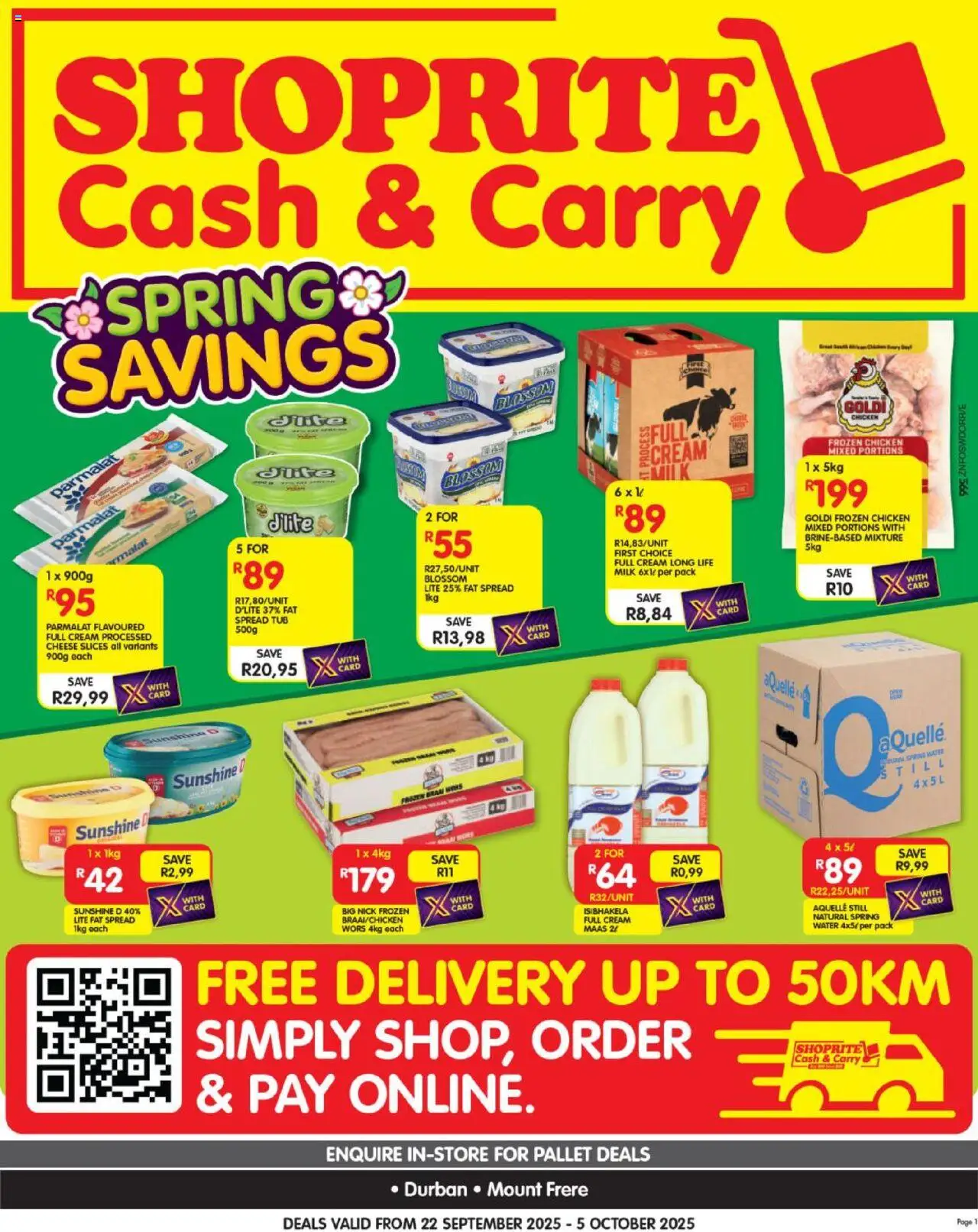 ShopRite special this week KwaZulu-Natal – Cash-Carry Spring Savings Durban Mount Frere 22 September