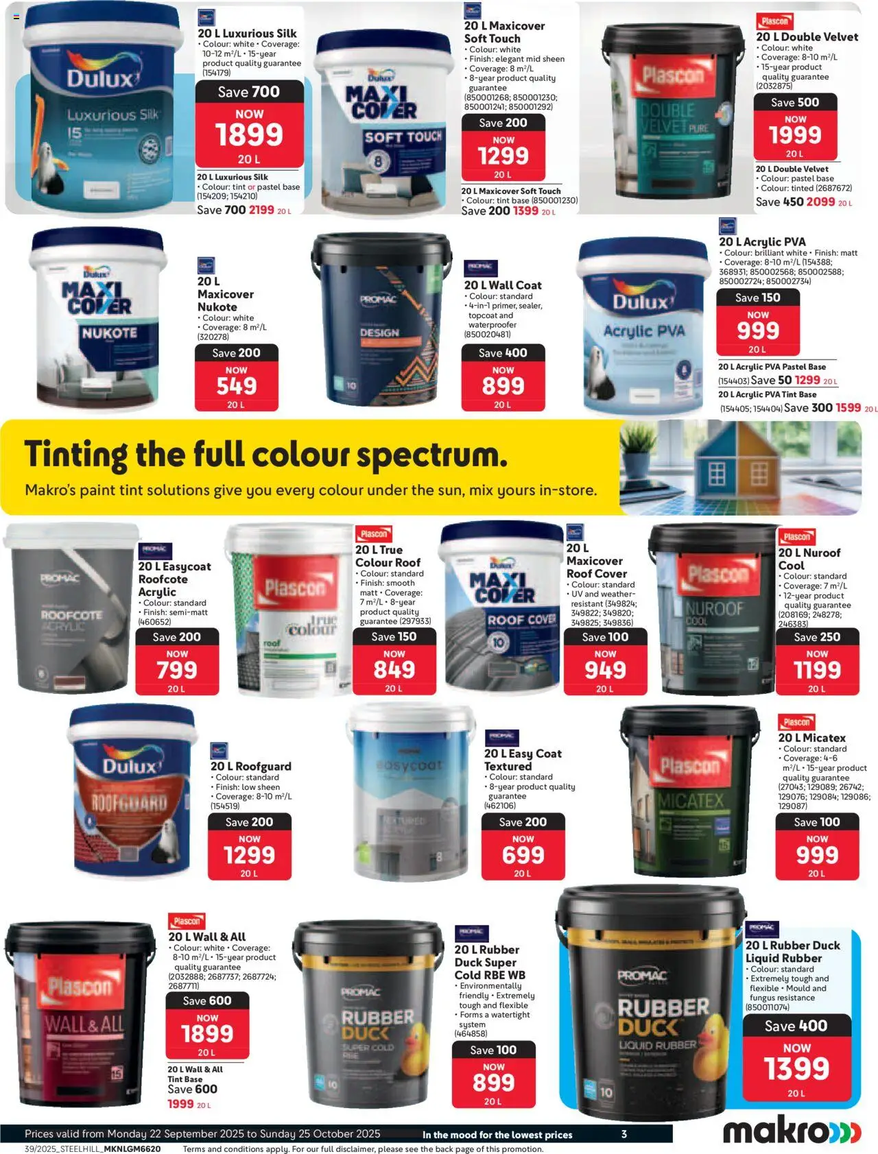 New Makro catalogue – valid from 22.09.2025 | Page: 3 | Products: Coat, Cover, Paint