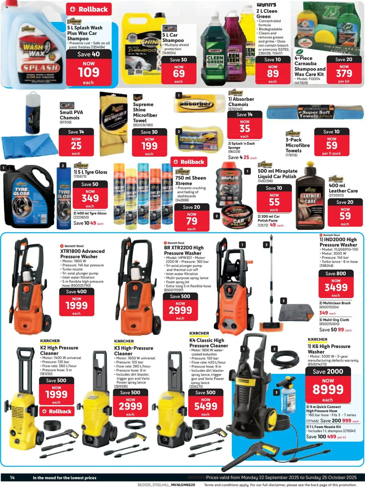 New Makro catalogue – valid from 22.09.2025 | Page: 14 | Products: Bleach, Wax, Brush, Foam