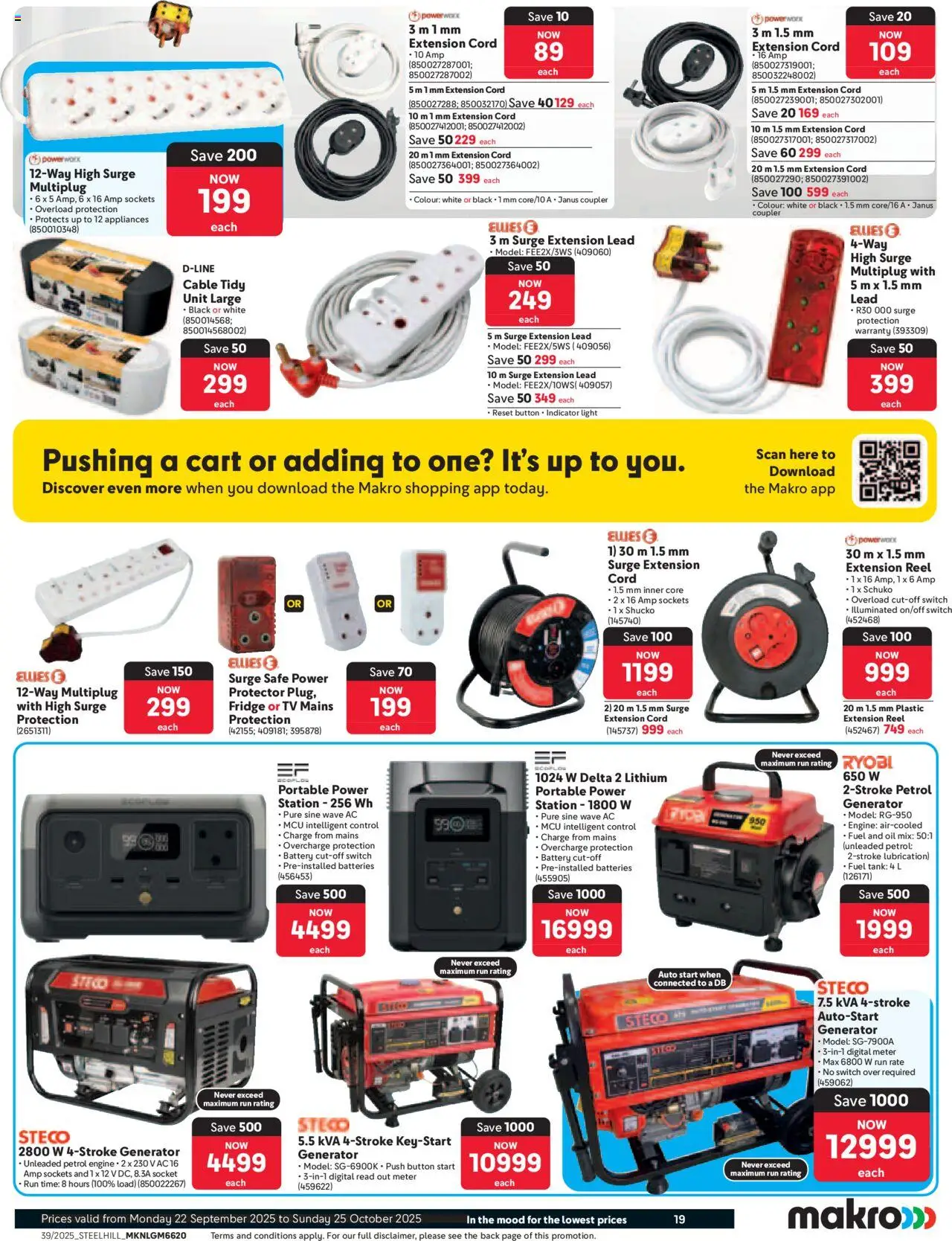New Makro catalogue – valid from 22.09.2025 | Page: 19 | Products: Cable, TV, Battery, Fridge