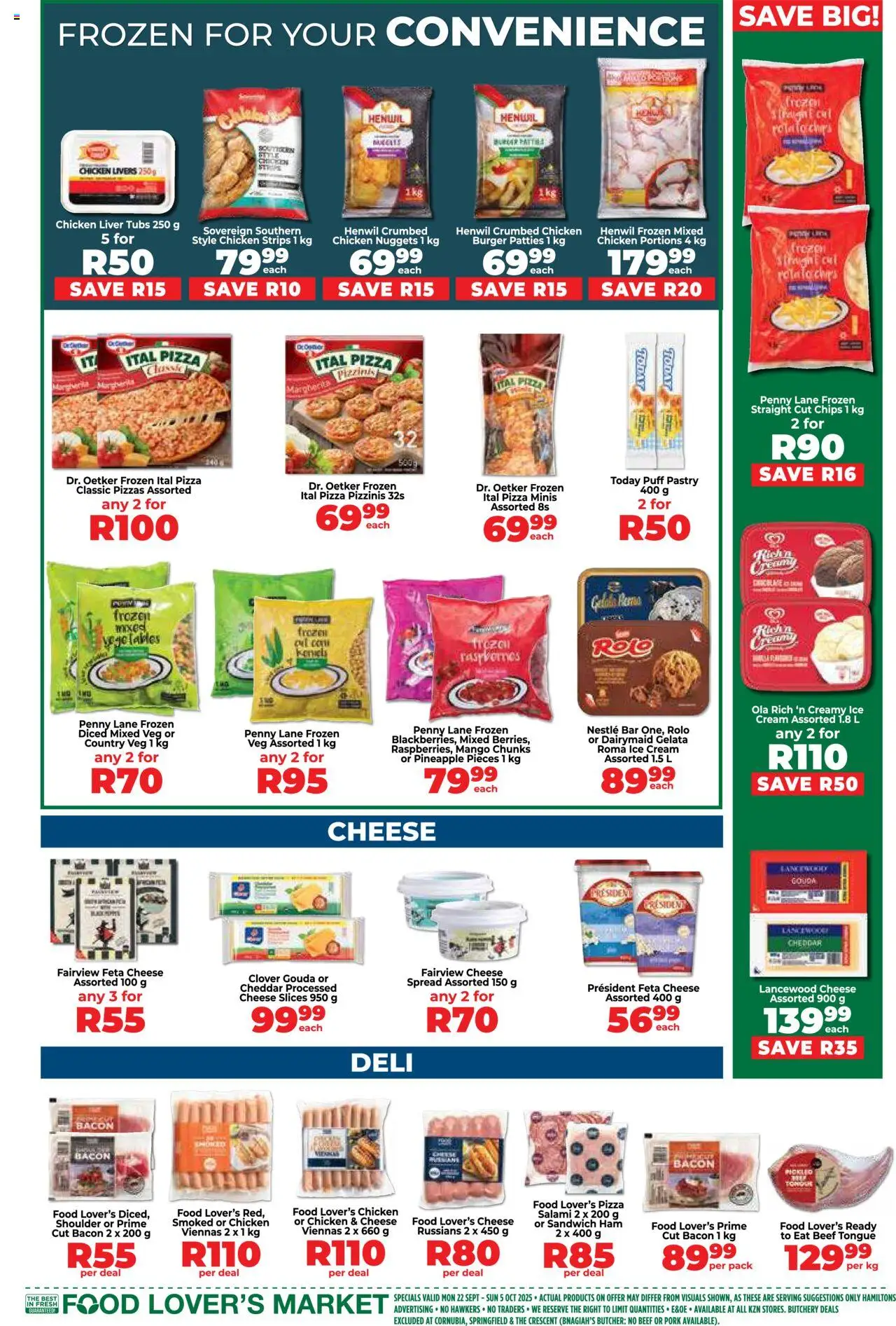 New Food Lover's Market catalogue – valid from 22.09.2025 | Page: 7 | Products: Chicken, Pork, Máscara de pestañas, Bacon