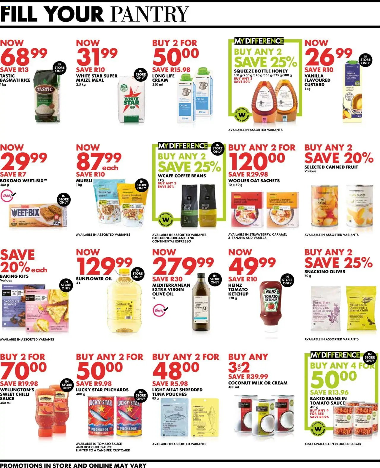 New Woolworths catalogue – valid from 22.09.2025 | Page: 8 | Products: Custard, Beans, Chocolate, Caramel