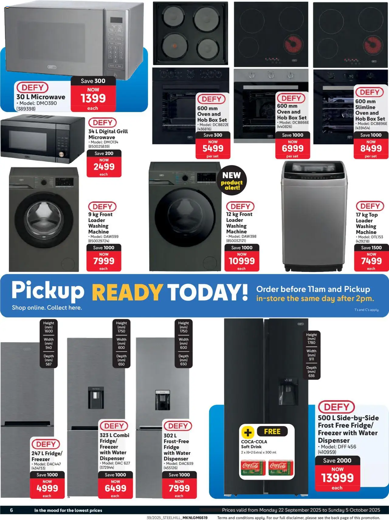 New Makro catalogue – valid from 22.09.2025 | Page: 6 | Products: Freezer, Washing machine, Freezer fridge, Water