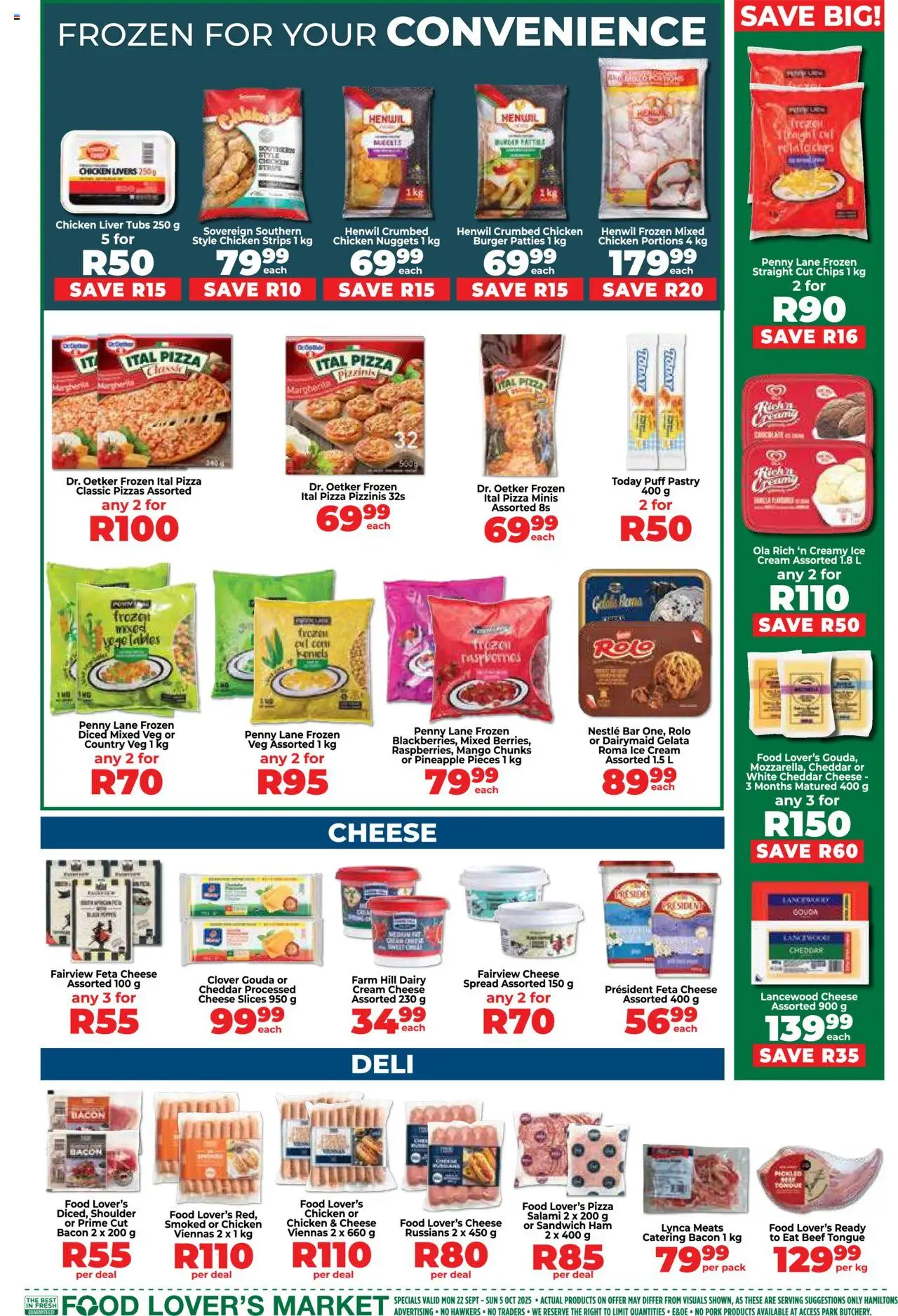 New Food Lover's Market catalogue – valid from 22.09.2025 | Page: 7 | Products: Salami, Ham, Máscara de pestañas, Mango