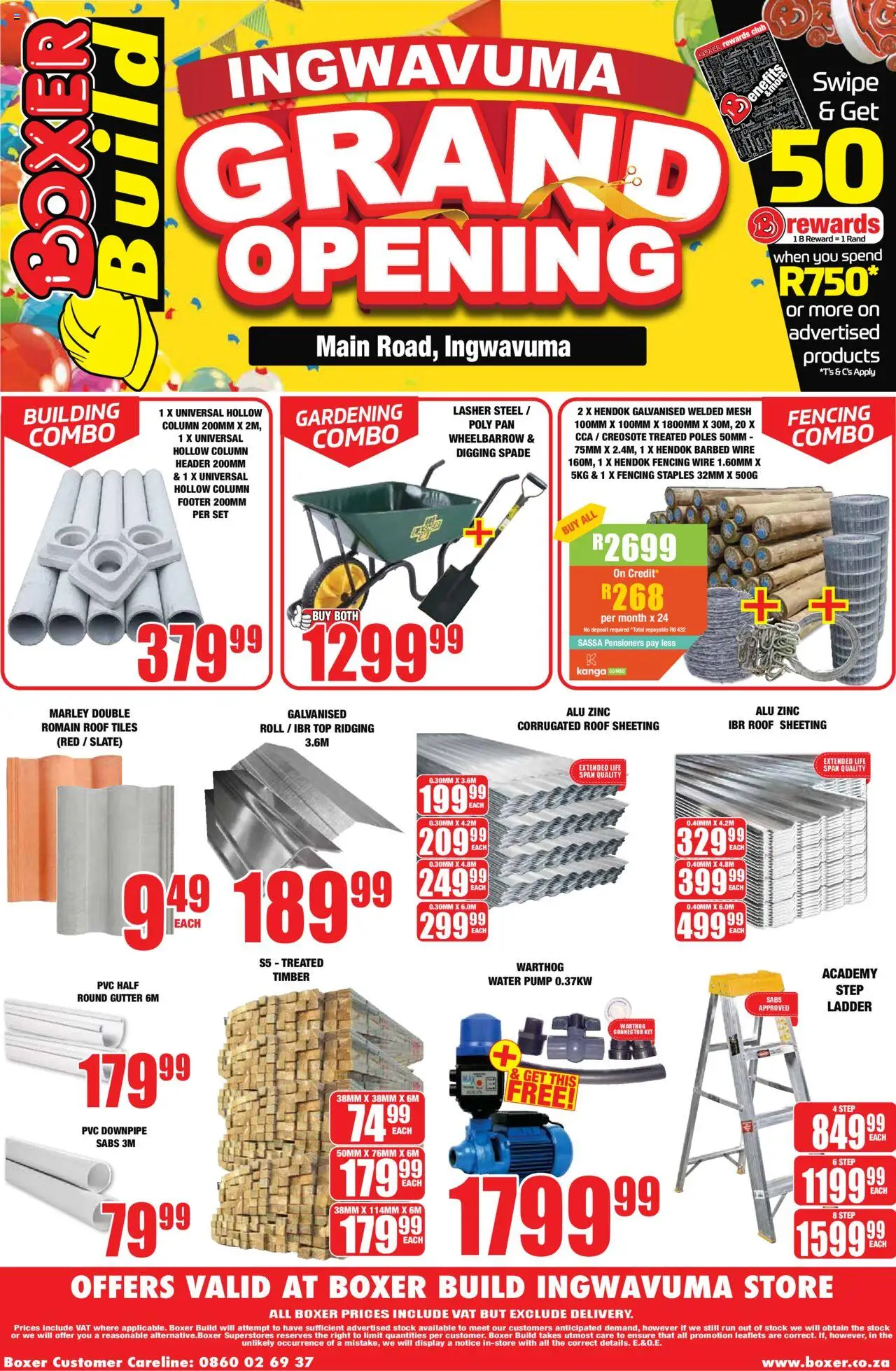 New Boxer catalogue – valid from 25.09.2025 | Page: 4 | Products: Wheelbarrow, Spade, Stock, Water