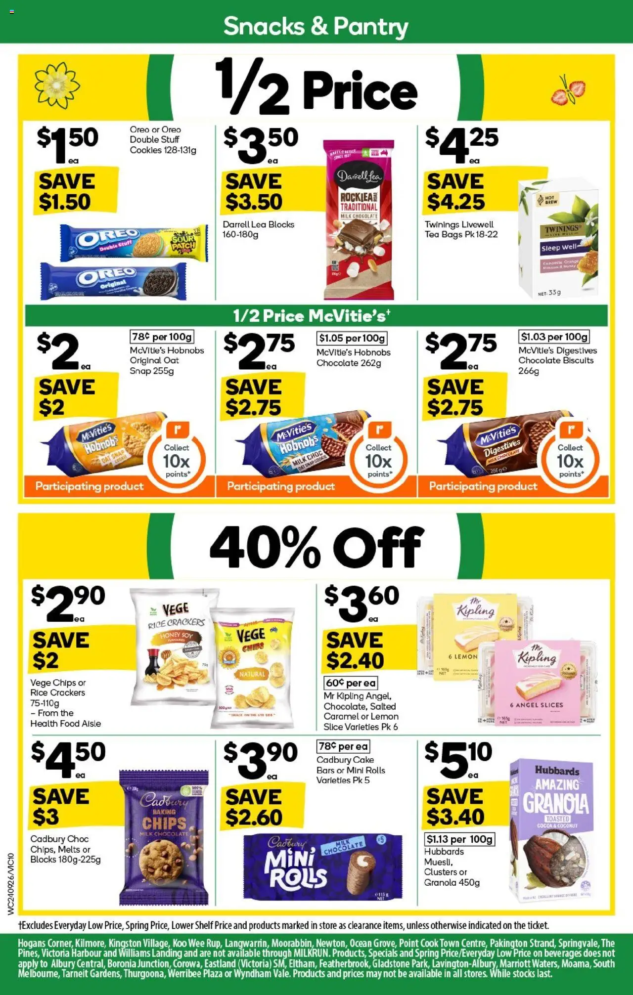 Woolworths catalogue - valid from 24.09.2025 | Page: 10 | Products: Crackers, Granola, Rice, Chips
