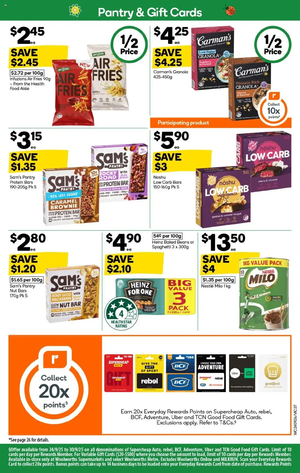 Woolworths catalogue - valid from 24.09.2025 | Page: 37 | Products: Honey, Nuts, Seeds, Sauce