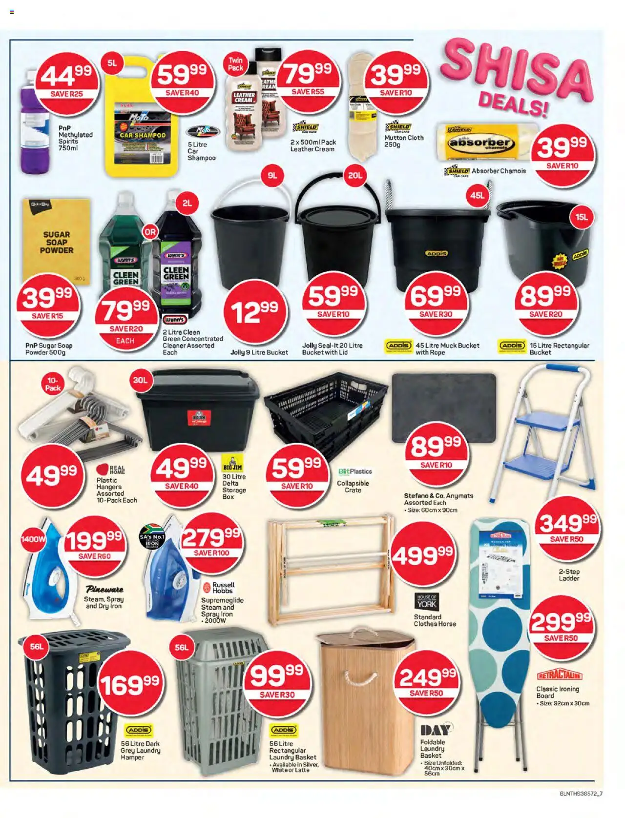 New Pick n Pay catalogue – valid from 22.09.2025 | Page: 7 | Products: Iron, Crate, Shampoo, Cream