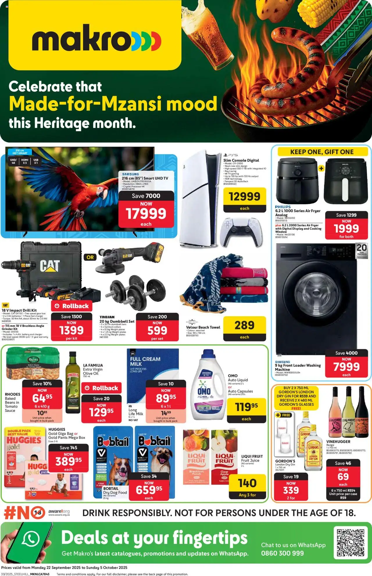 New Makro catalogue – valid from 22.09.2025 | Page: 1 | Products: Beans, Grinder, Fryer, Box