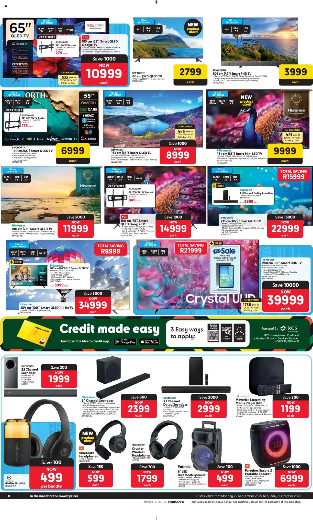 New Makro catalogue – valid from 22.09.2025 | Page: 8 | Products: Audio, Player, USB, Remote