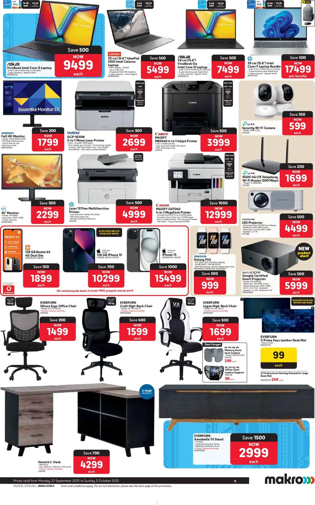 New Makro catalogue – valid from 22.09.2025 | Page: 9 | Products: Router, Monitor, Camera, Speaker