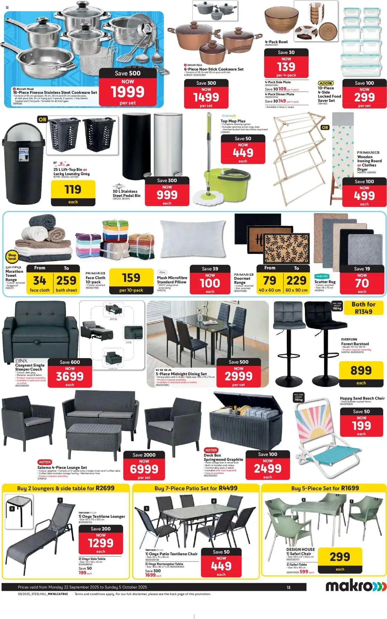 New Makro catalogue – valid from 22.09.2025 | Page: 13 | Products: Hob, Bath, Cookware, Peeler