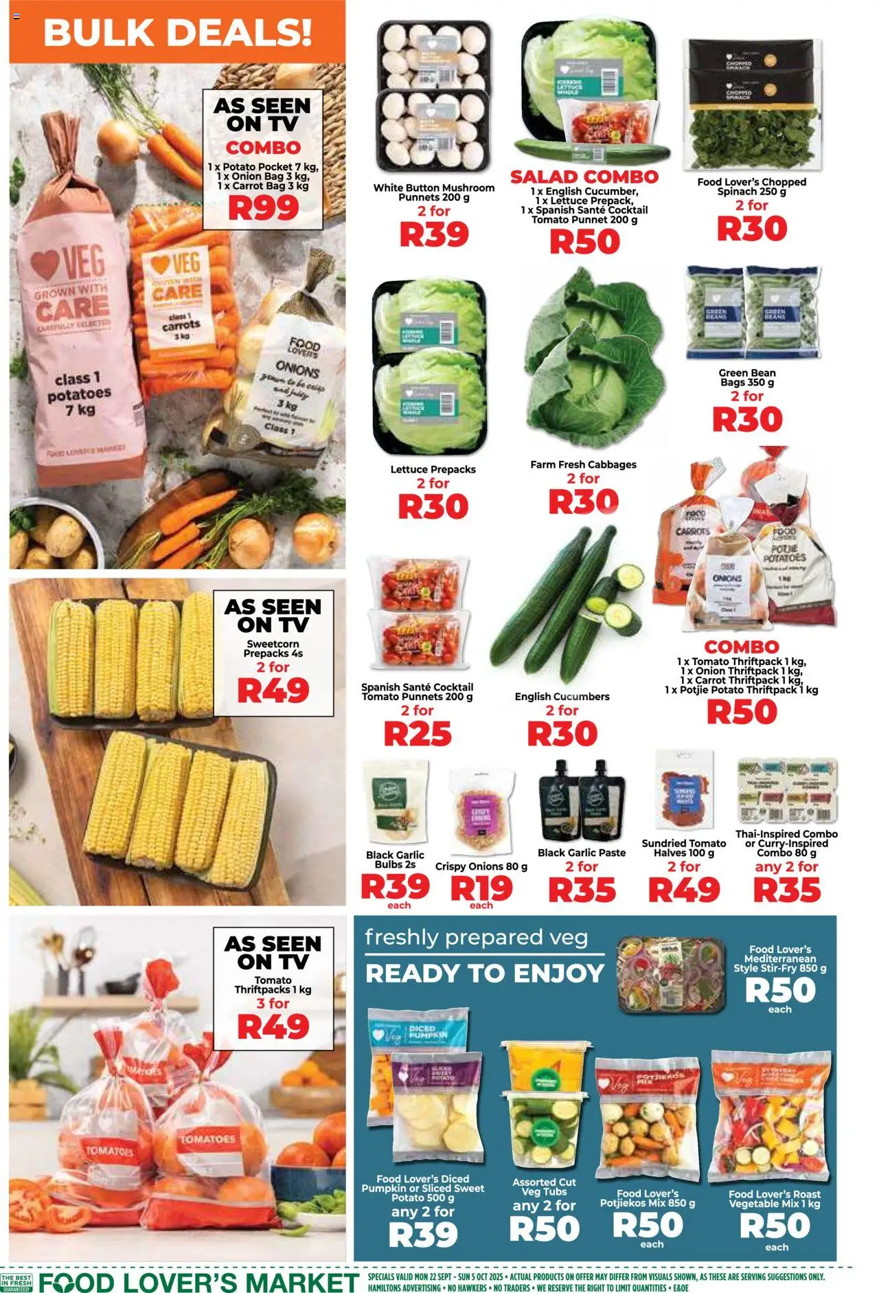 New Food Lover's Market catalogue – valid from 22.09.2025 | Page: 2 | Products: Bag, Salad, Lettuce, Cabbages