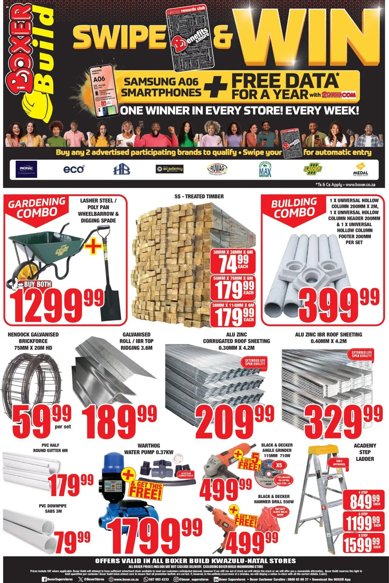 New Boxer catalogue – valid from 22.09.2025 | Page: 4 | Products: Glove, Wheelbarrow, Angle grinder, Water