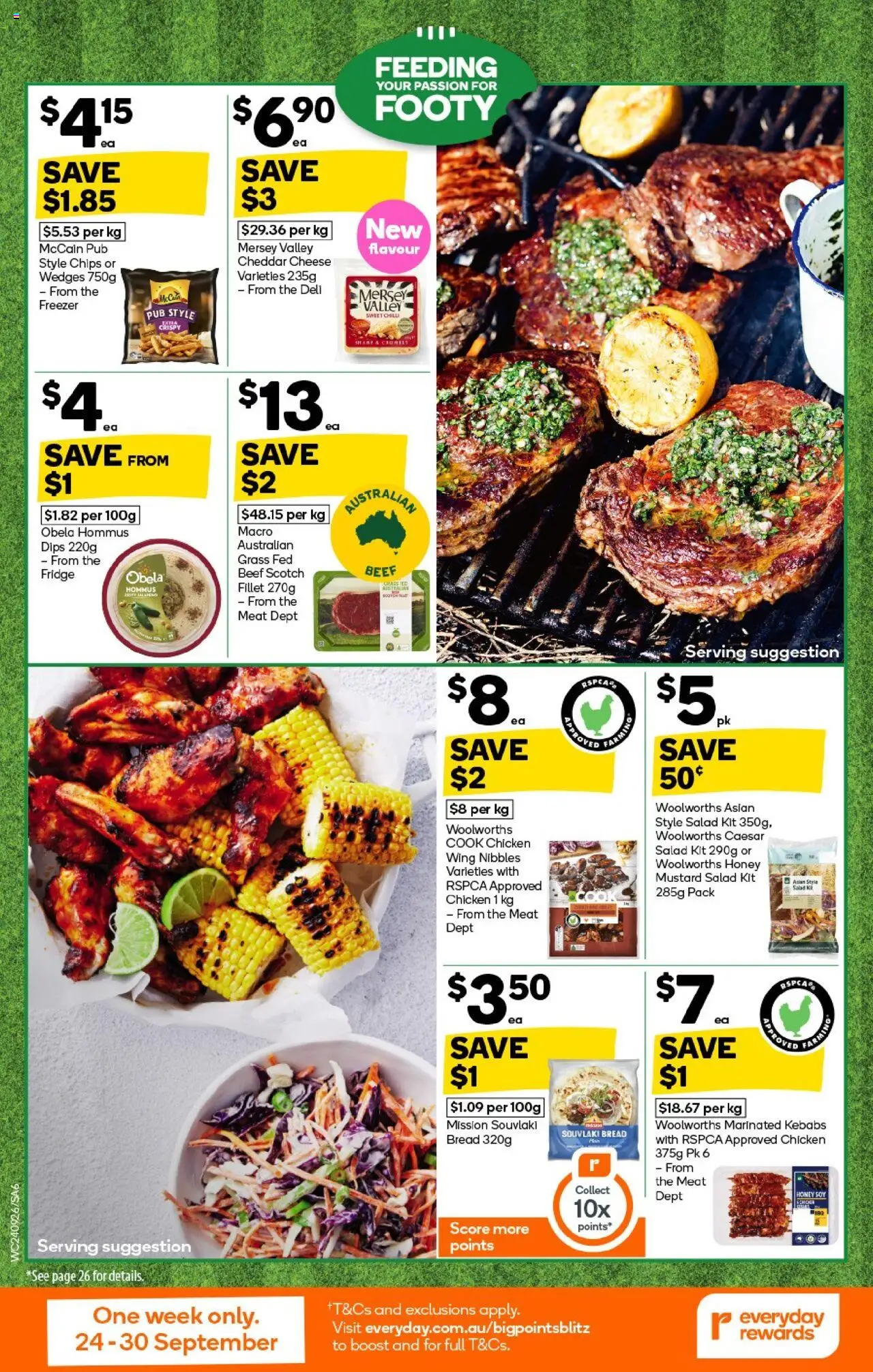 Woolworths catalogue - valid from 24.09.2025 | Page: 6 | Products: Grass, Mustard, Salad, Freezer