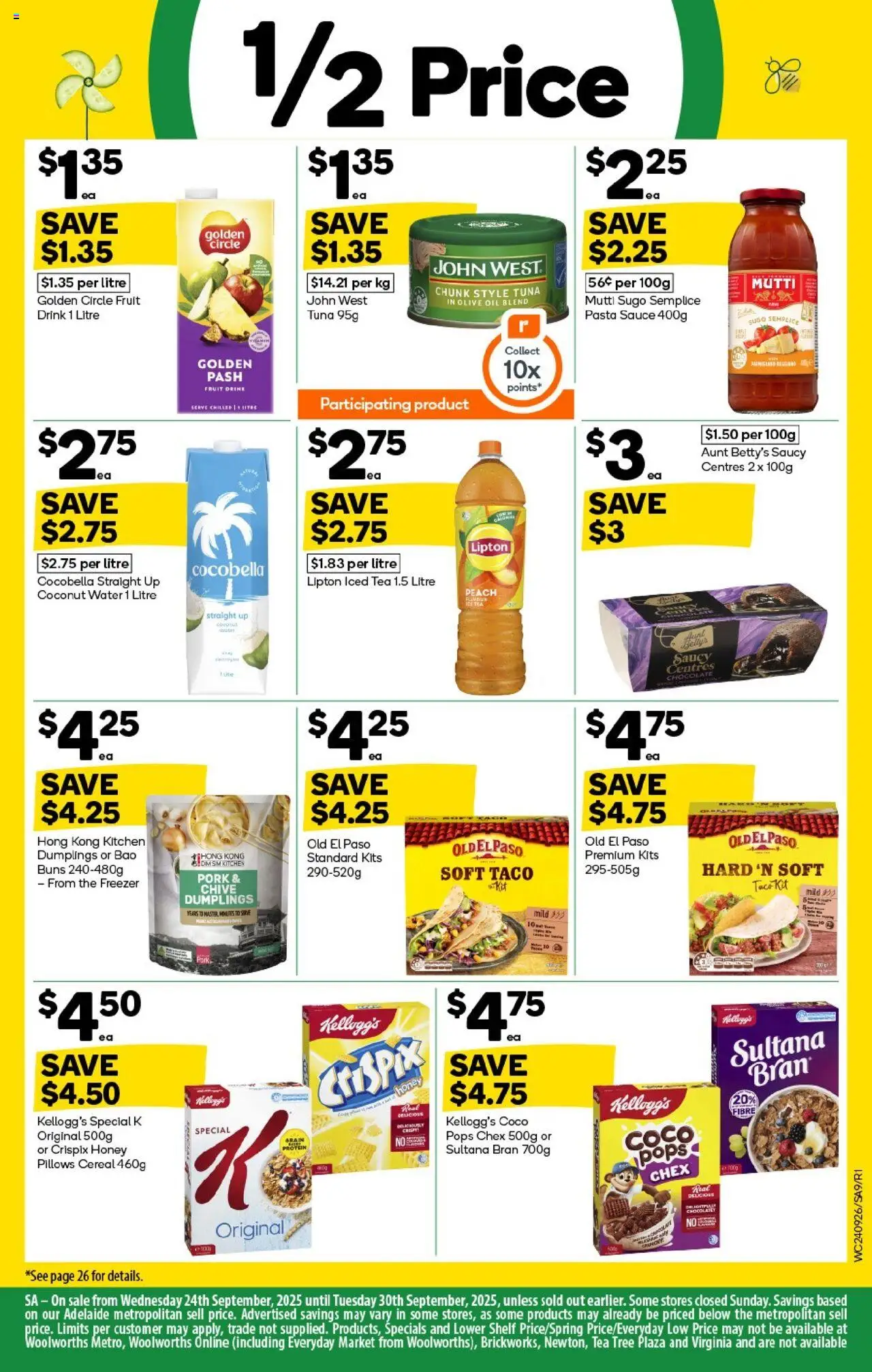 Woolworths catalogue - valid from 24.09.2025 | Page: 9 | Products: Honey, Pork, Tea, Peach
