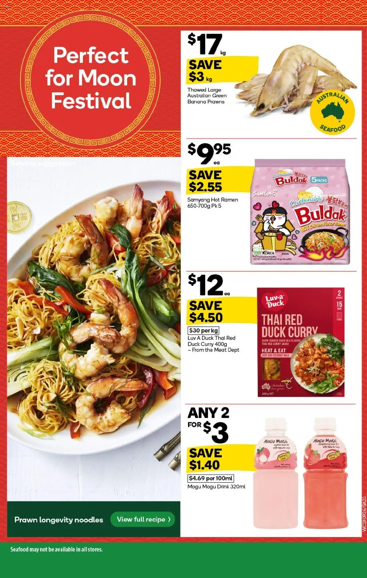 Woolworths catalogue - valid from 24.09.2025 | Page: 23 | Products: Chicken, Meat, Prawns, Sauce