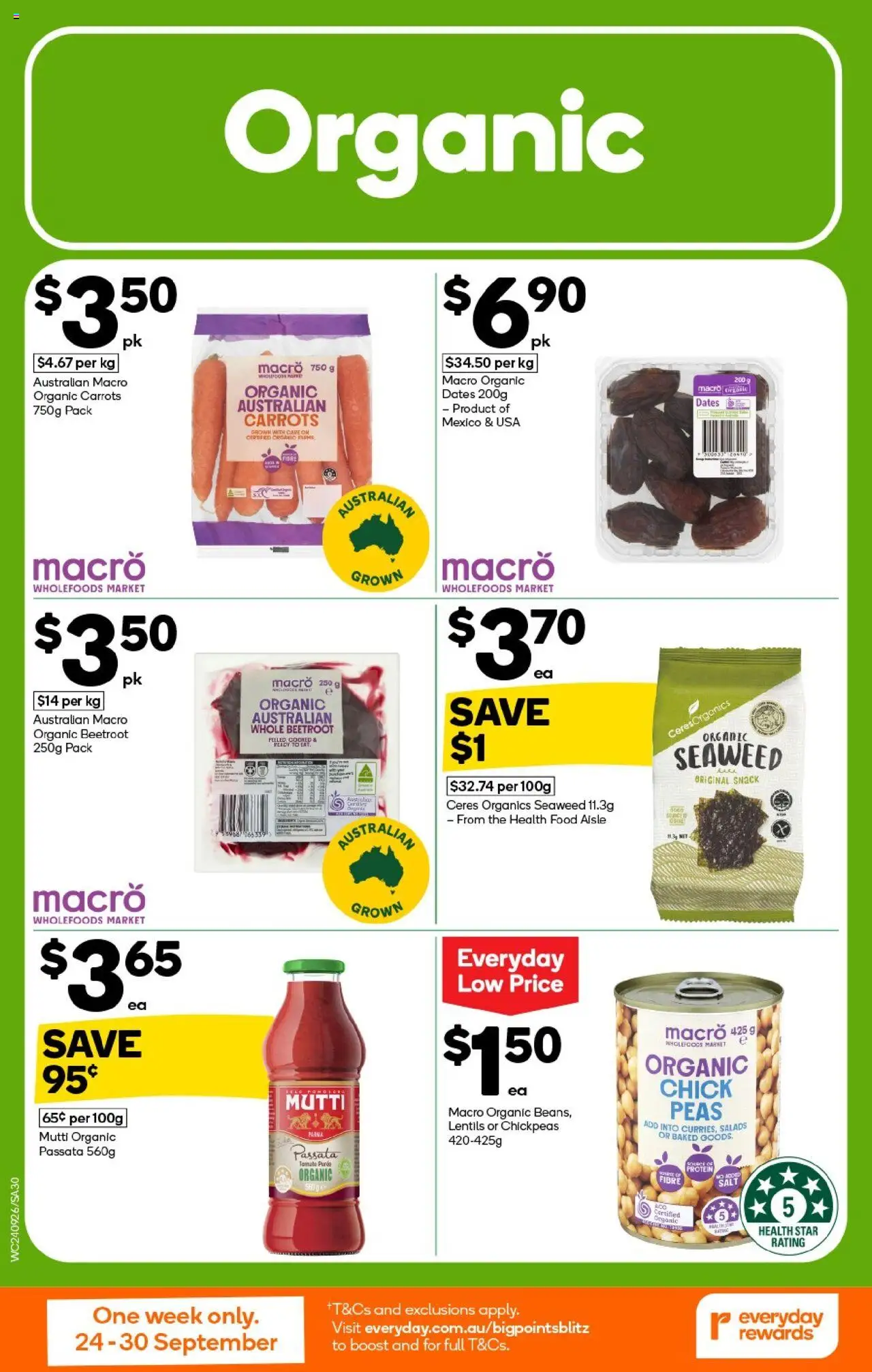 Woolworths catalogue - valid from 24.09.2025 | Page: 30 | Products: Carrots, Beetroot