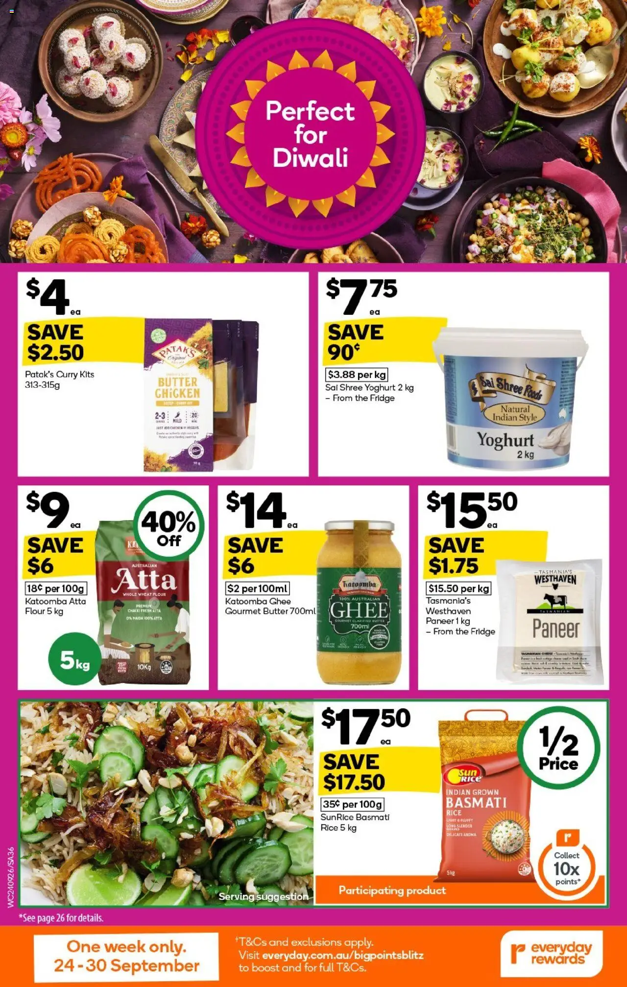 Woolworths catalogue - valid from 24.09.2025 | Page: 36 | Products: Kits, Flour, Chicken, Rice