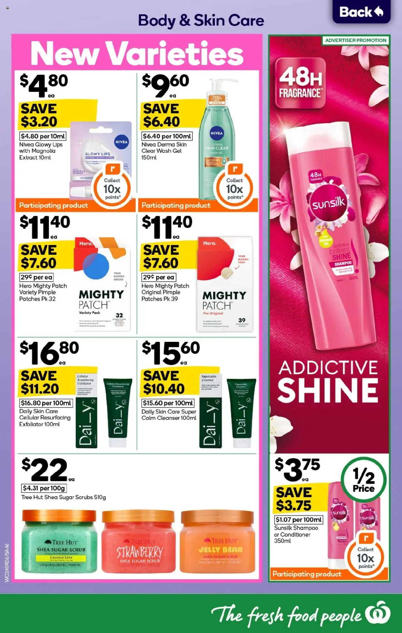 Woolworths catalogue - valid from 24.09.2025 | Page: 46 | Products: Shampoo, Conditioner, Lime, Blemish