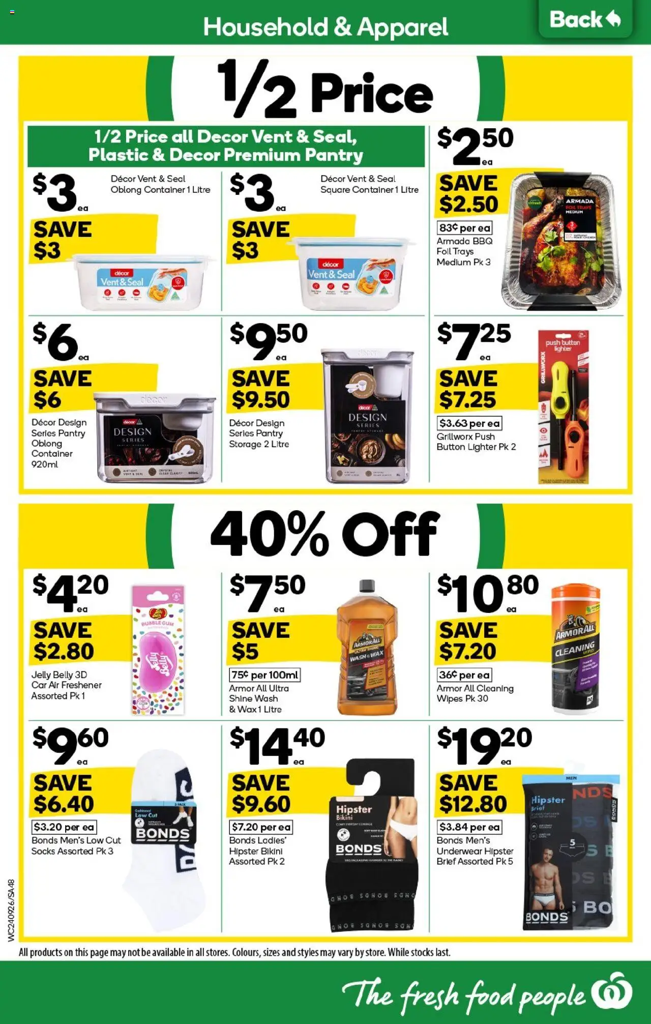 Woolworths catalogue - valid from 24.09.2025 | Page: 48 | Products: Bikini, Household, Underwear, Air freshener
