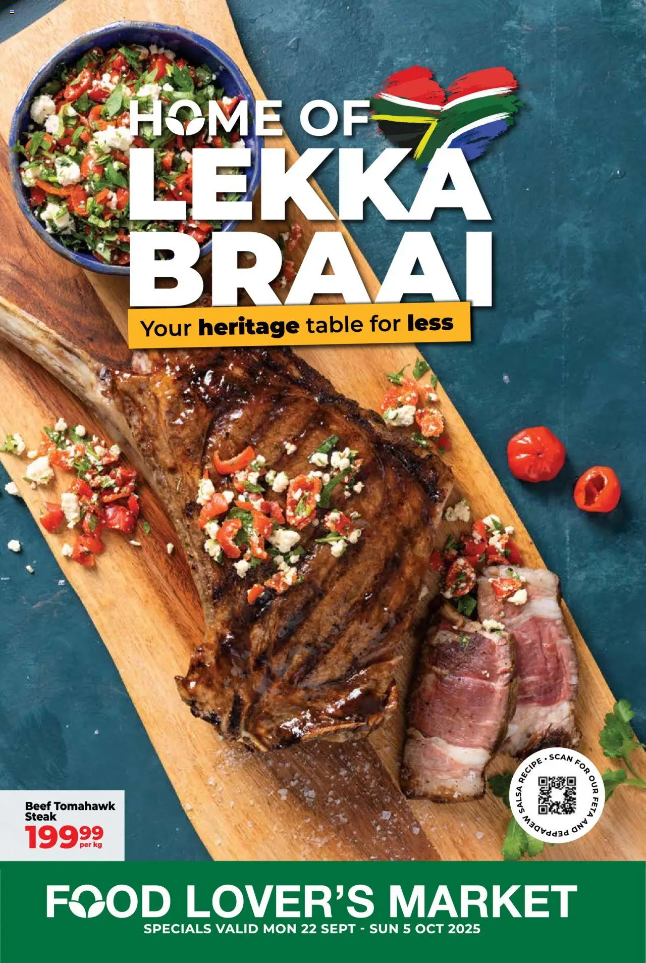 New Food Lover's Market catalogue – valid from 22.09.2025 | Page: 1 | Products: Table, Steak, Beef