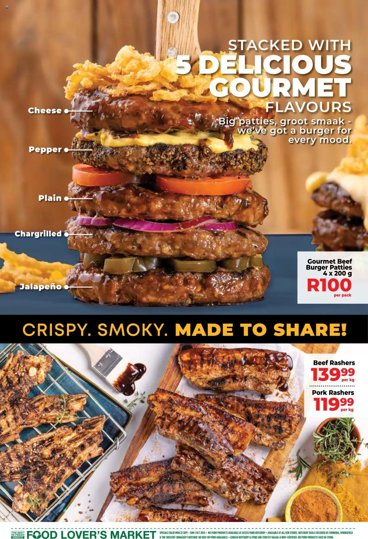 New Food Lover's Market catalogue – valid from 22.09.2025 | Page: 3 | Products: Cheese, Pork, Beef, Pepper