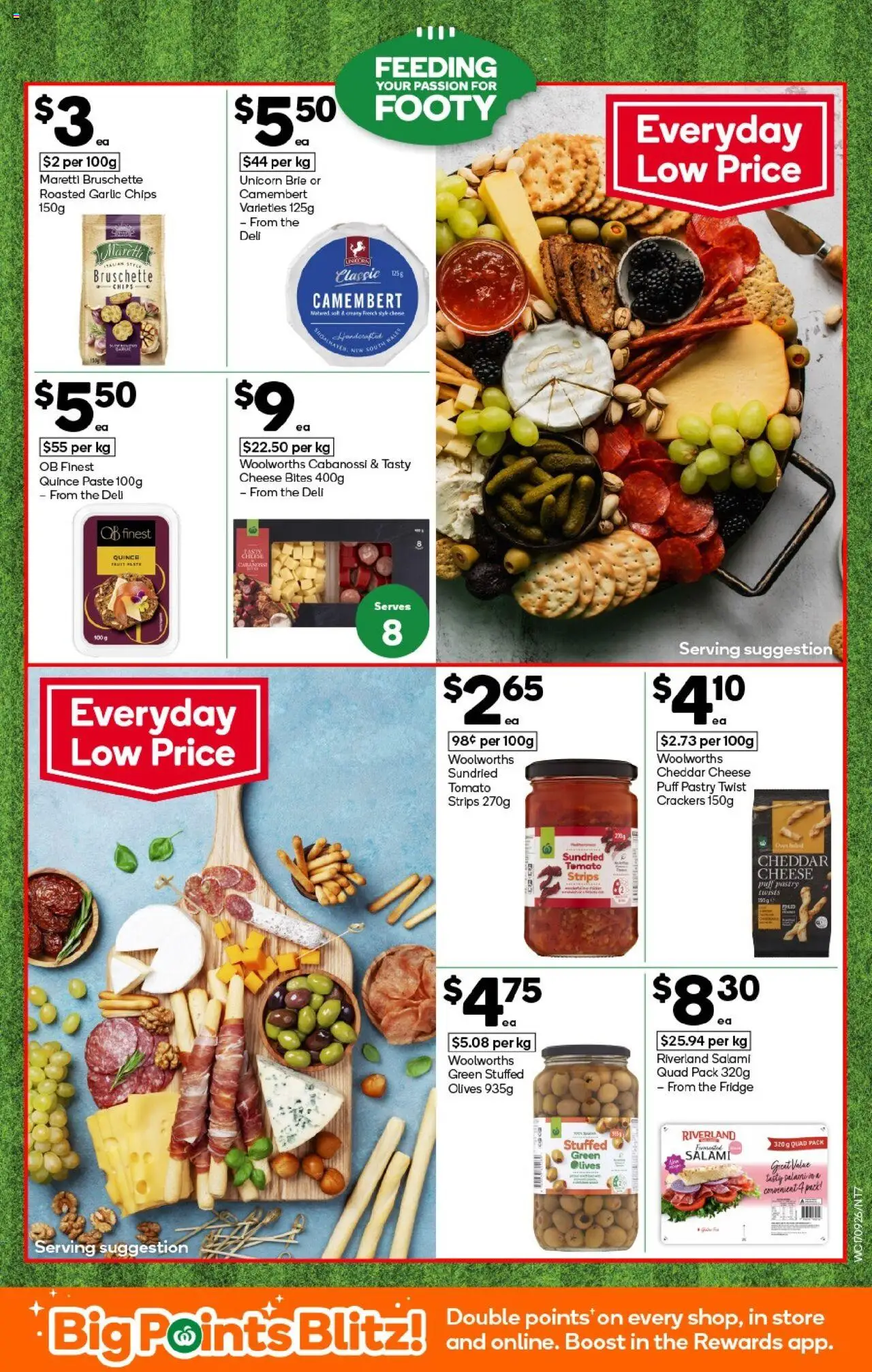 Woolworths catalogue - valid from 24.09.2025 | Page: 7 | Products: Crackers, Olives, Pastry, Garlic