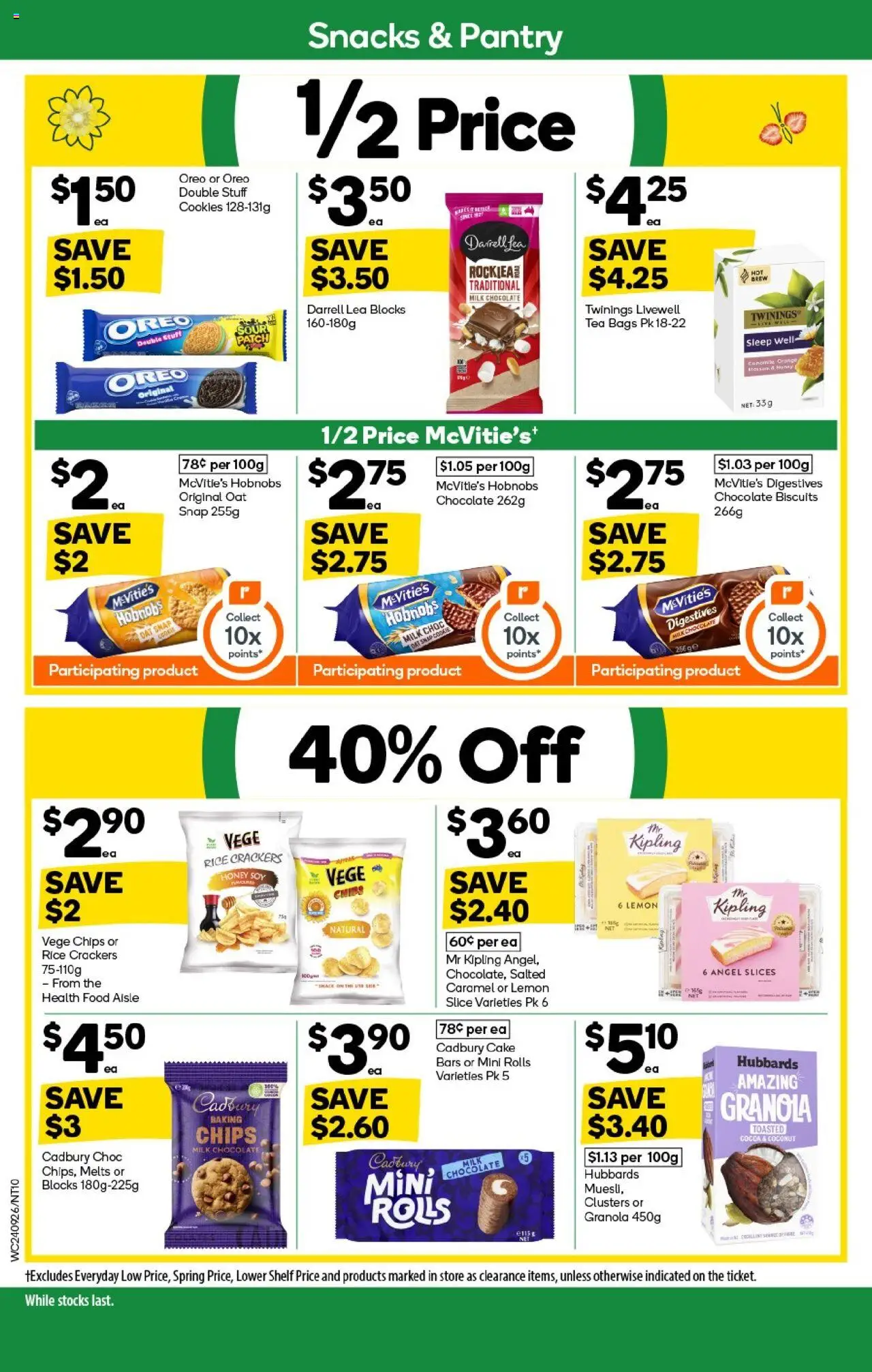Woolworths catalogue - valid from 24.09.2025 | Page: 10 | Products: Cocoa, Crackers, Rice, Biscuits