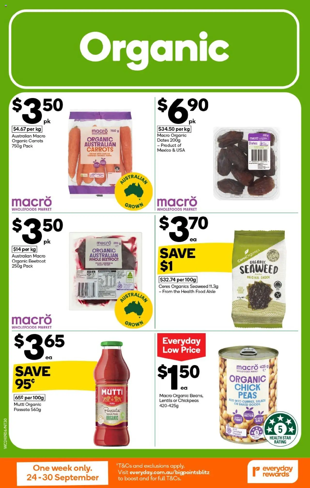 Woolworths catalogue - valid from 24.09.2025 | Page: 30 | Products: Carrots, Beetroot