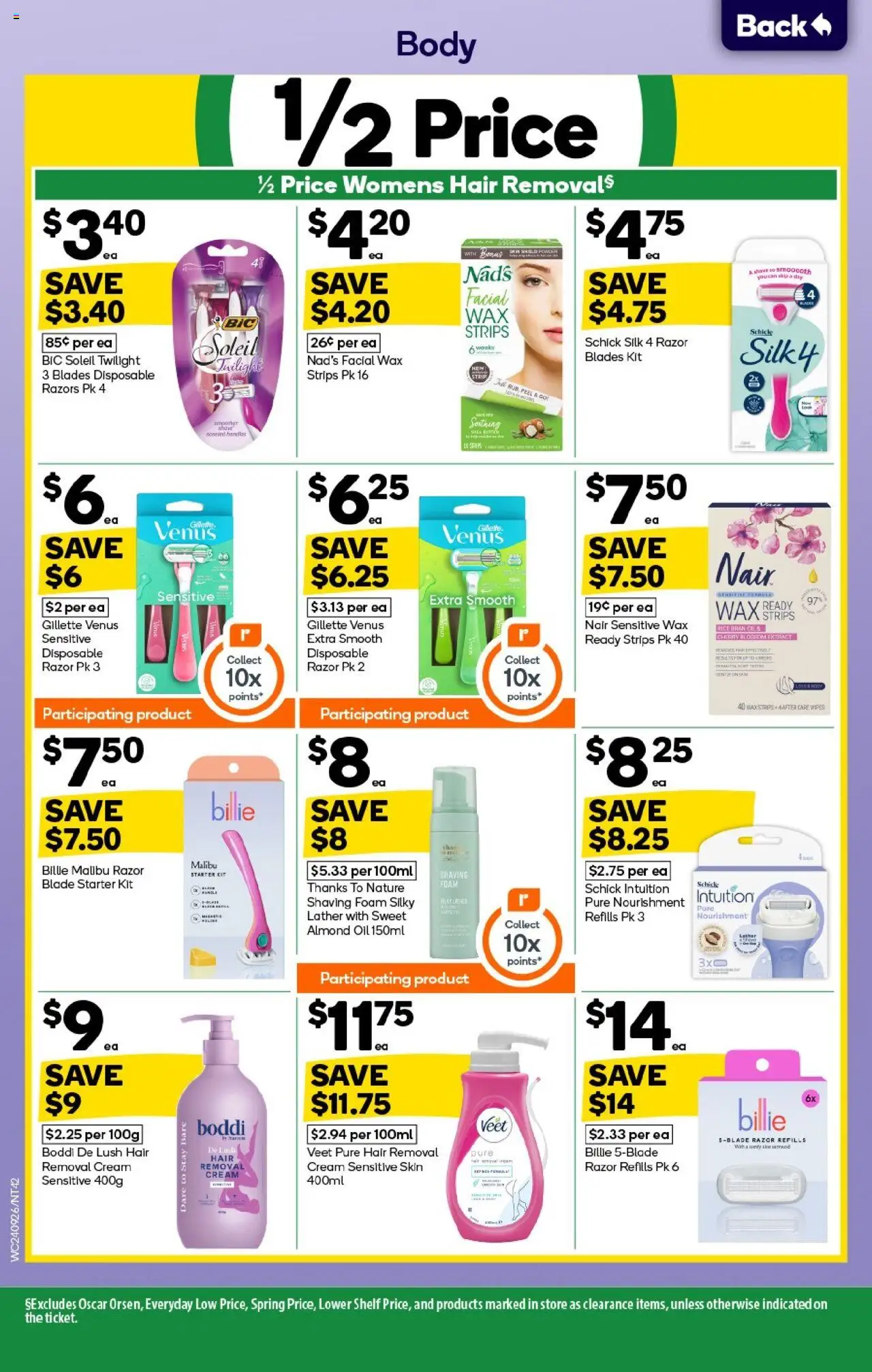 Woolworths catalogue - valid from 24.09.2025 | Page: 42 | Products: Shelf, Peel, Shaving foam, Sensitive skin