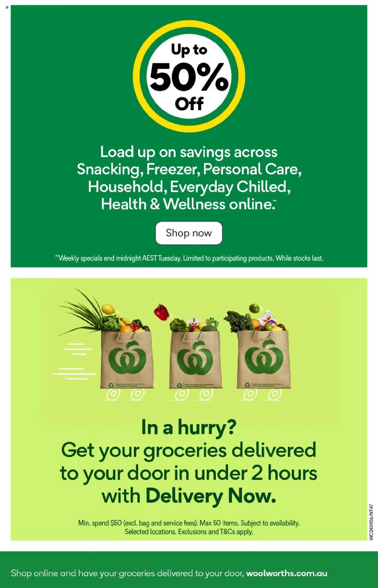 Woolworths catalogue - valid from 24.09.2025 | Page: 47 | Products: Door, Bag