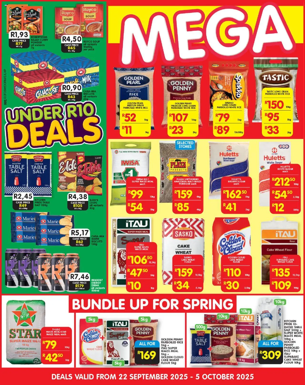 New Shoprite catalogue – valid from 22.09.2025 | Page: 2 | Products: Cake, Case, Biscuits, Salt
