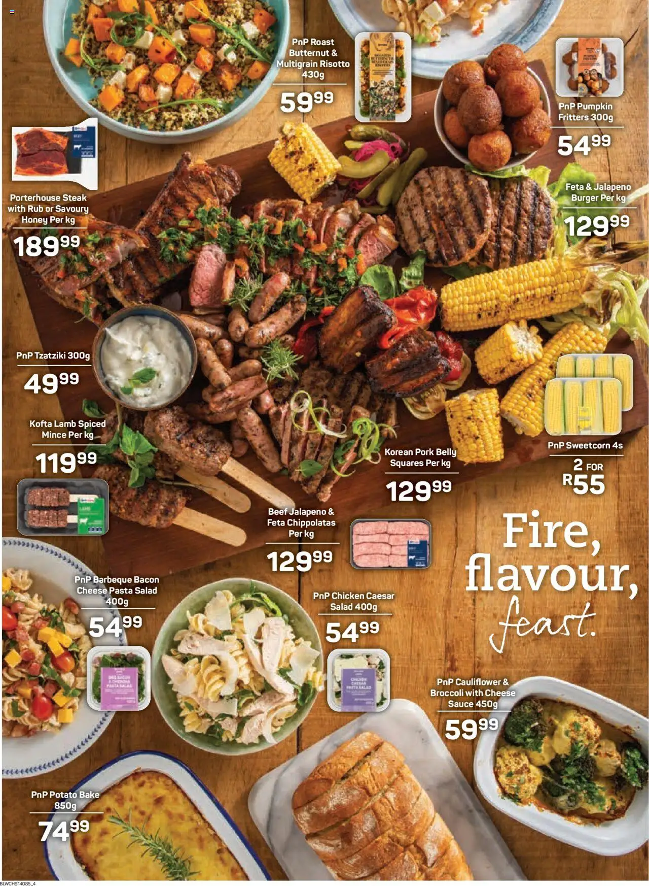 New Pick n Pay catalogue – valid from 22.09.2025 | Page: 4 | Products: Cauliflower, Steak, Cheese, Chicken