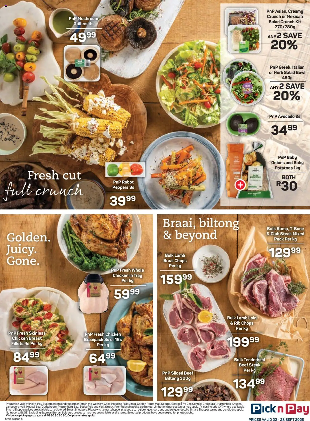 New Pick n Pay catalogue – valid from 22.09.2025 | Page: 6 | Products: Tray, Cap, Bowl, Potatoes