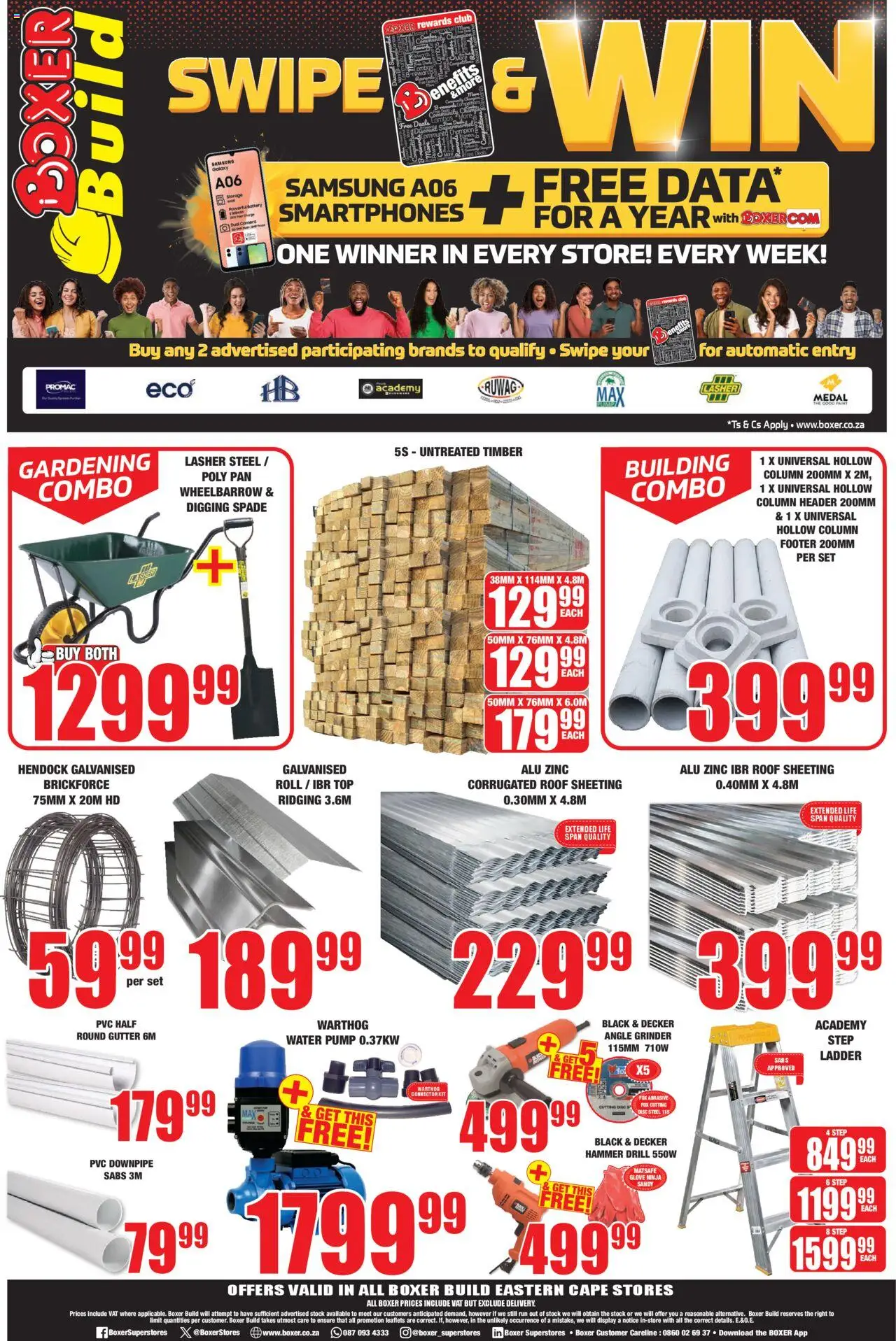 New Boxer catalogue – valid from 22.09.2025 | Page: 4 | Products: Glove, Hammer, Wheelbarrow, Spade