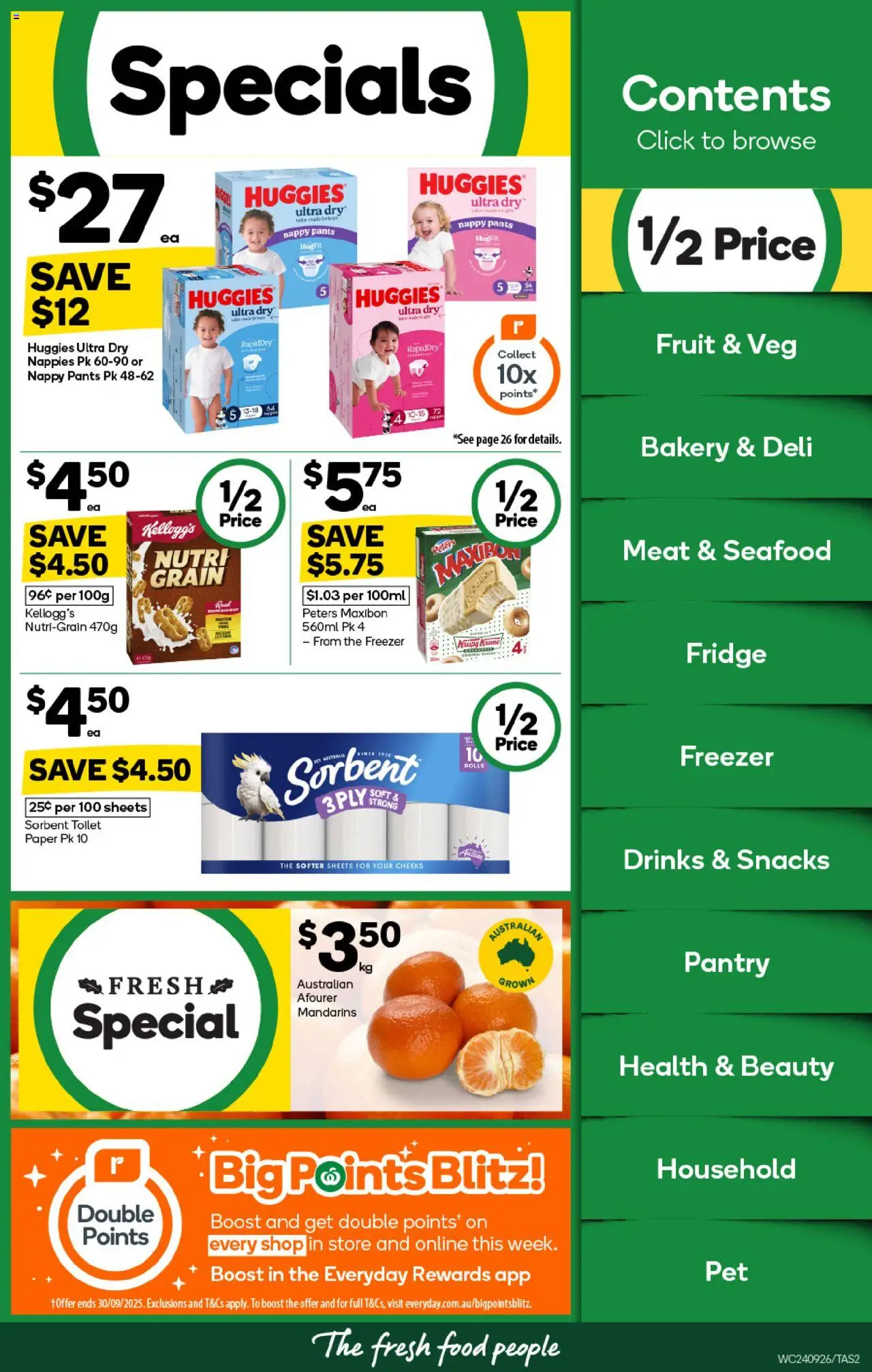 Woolworths catalogue - valid from 24.09.2025 | Page: 2 | Products: Household, Meat, Pants, Bakery