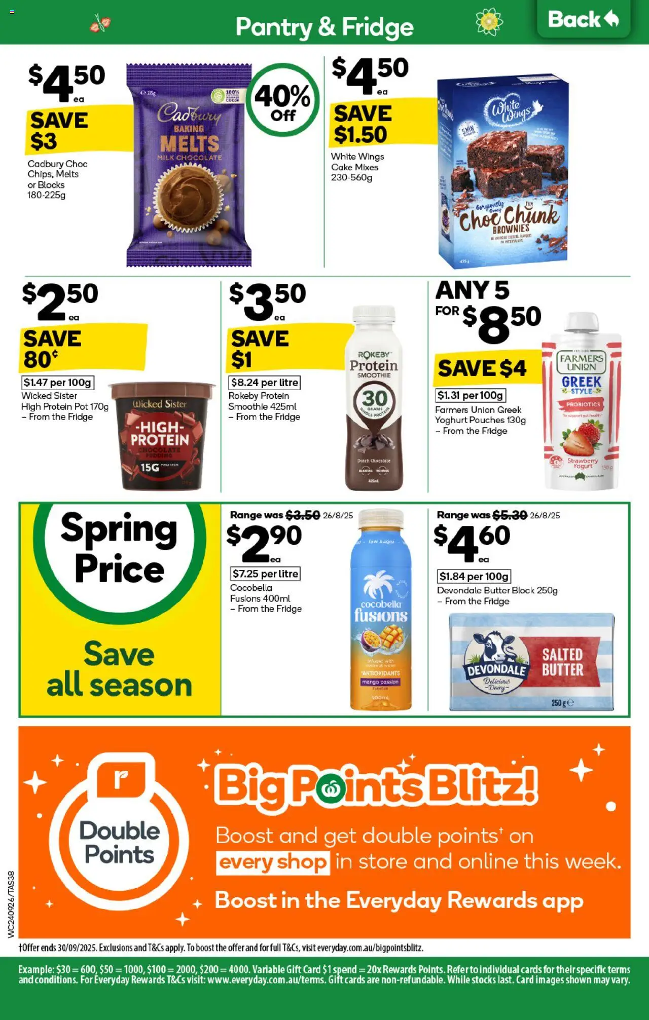 Woolworths catalogue - valid from 24.09.2025 | Page: 38 | Products: Pot, Milk, Chocolate, Water