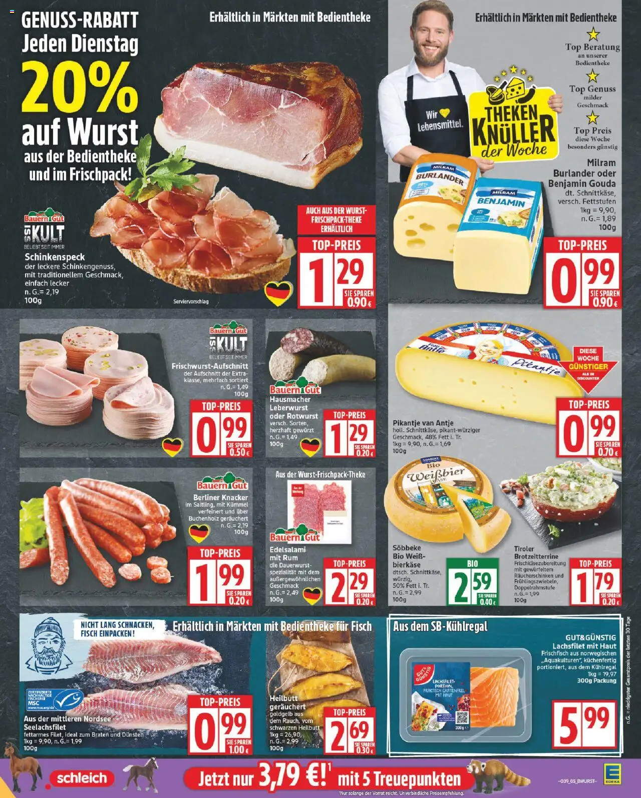 Edeka Prospekt 	 – gültig ab 22.09.2025 | Seite: 5 | Produkte: Berliner, Rum, Gouda, Fisch