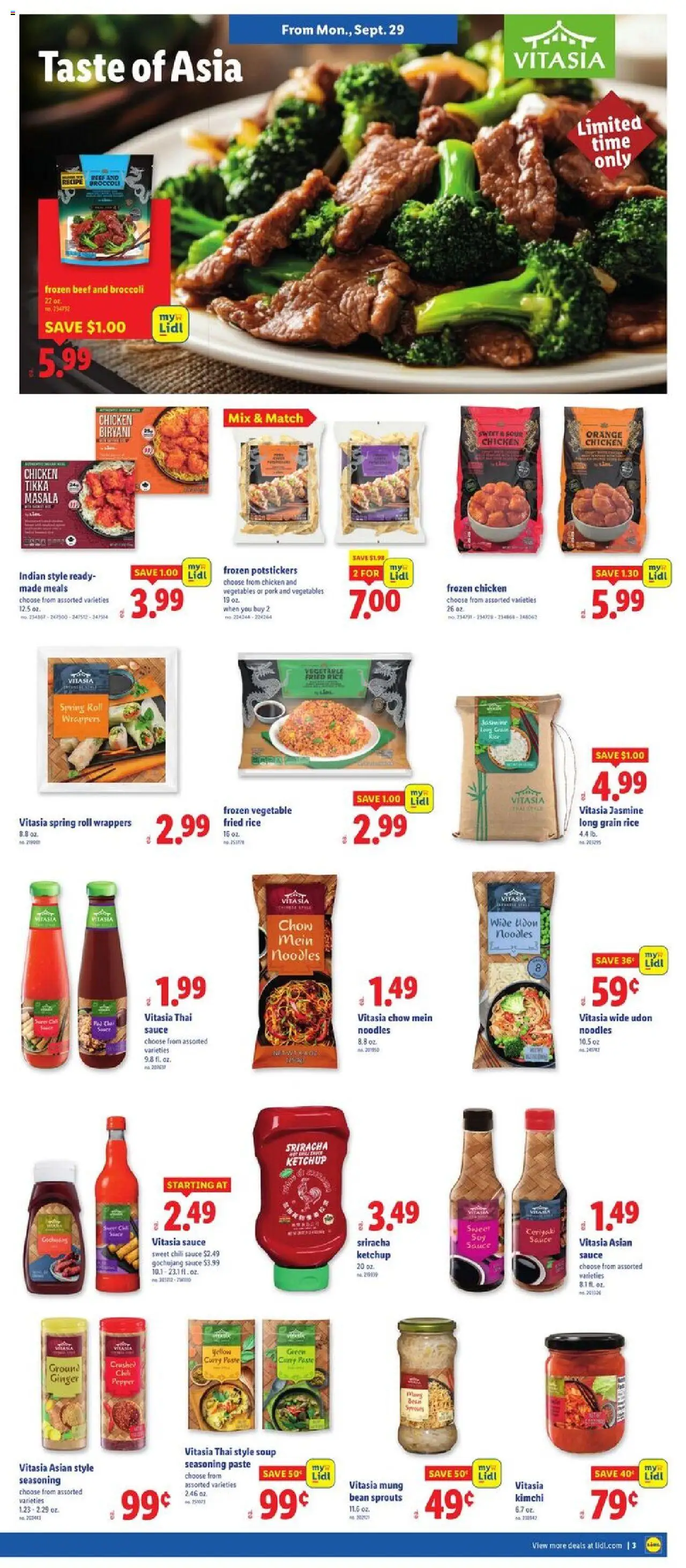 Lidl Weekly Ad - SC - valid from 24.09.2025 | Page: 3 | Products: Ginger, Beef, Ketchup, Vegetables
