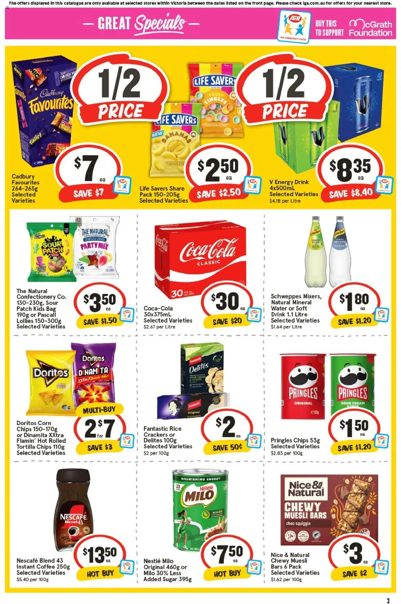 IGA catalogue - valid from 24.09.2025 | Page: 6 | Products: Crackers, Dairy, Bananas, Bag