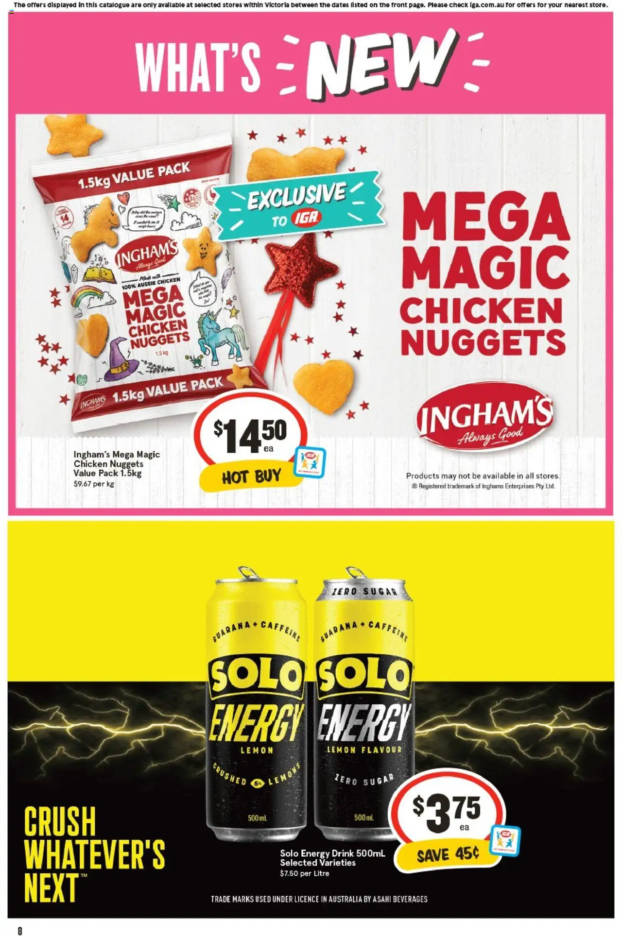 IGA catalogue - valid from 24.09.2025 | Page: 11 | Products: Energy drink, Chicken, Sugar, Lemon